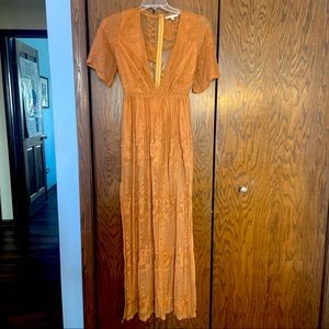 Boho Embroidered Maxi Dress